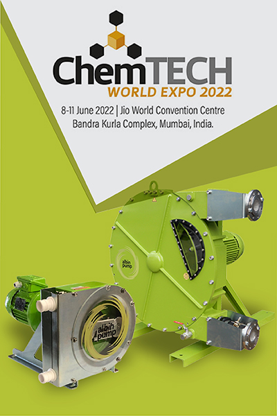 Albin Pump will showcase new pumps and fluid handling technologies at ChemTECH in India
